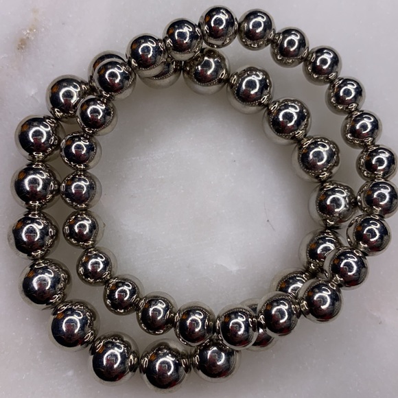 Jewelry - 🤩🖤 Two Stretchy Steel Bracelets